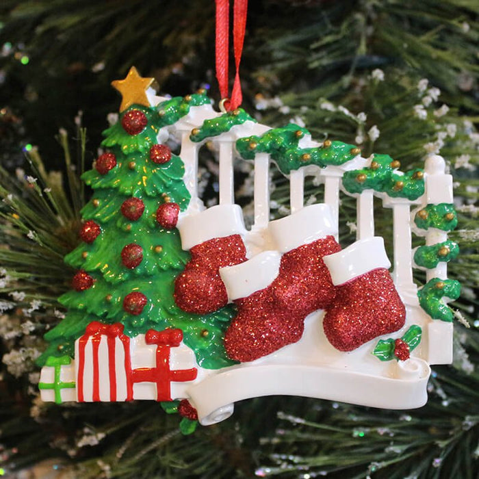 Sock Of Family Christmas Ornament 61421 - WholesaleOrnaments