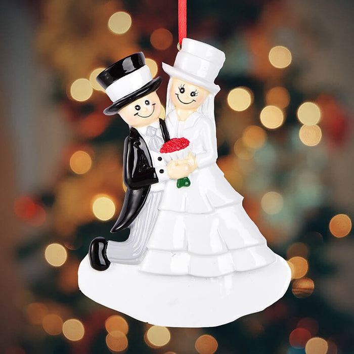 Wedding Of Couple Christmas Ornament61627 - WholesaleOrnaments
